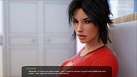 boris messes around with stepmom in bed, licking wine off her skin