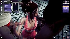 I love this 3d anime gangbang, it's so hot!