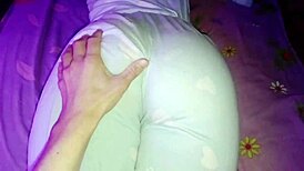 Horny stepsister with big ass sucked my big dick in the bedroom