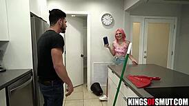 Young Step Sister Enjoys Rough Sex With Shaved Pussy