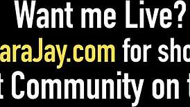 insatiable sara jay takes throat pie from dirk hughes big fat cock