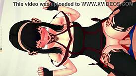 yor forger gives sneaky handjobs in wild 3d cartoon fun. hidden spying adds thrill to every stroke.