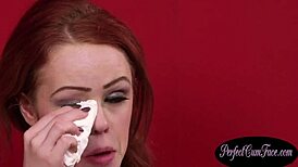 Naughty Redheaded Beauty Dines On Cock!