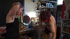 I'm Shocked By Mistress Red Herring's Surprise Anal Fisting On Male Art Model In Casting Part 1