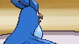 I-I can't believe I'm playing as a blonde girl in this Pok�mon ecchi game, masturbating with cum and creampie everywhere!