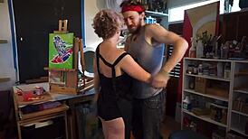 I'm Shocked By Mistress Red Herring's Surprise Anal Fisting On Male Art Model In Casting Part 1