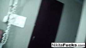 Check this hot blonde Nikita Von James in a handheld solo sesh! 🔥