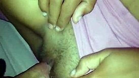 Latina niece gets her wet pussy licked and muff dived, leading to oral cum and cunilingus with amateur.