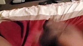 chocolate jerk off leads to massive cumshot, so tasty