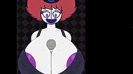 hey, trixie the clown bangs with a monster cock in this game