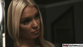 Whitney boldly tastes her lesbian date's pussy with passion