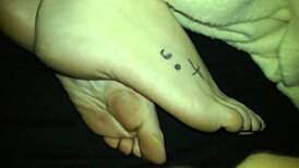 Intense Footjob Leading To Explosive Cumshot On Feet