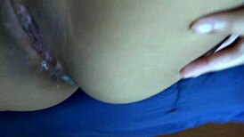 during the holiday, luna mills gets intimate with her friend in a pov session, taking it deep in her pussy and ass