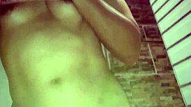 shemale whore pisses before taking a nice bath