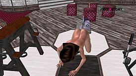 animated cartoon porn of cute indian girl fucked by machine