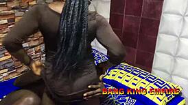 bang king got fucked by his girlfriend when he was horny and alone in the house