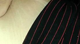 She fell asleep watching Netflix, and I filmed her saggy natural tits secretly.