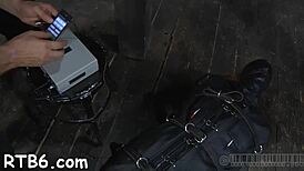 Useless Wench Is Roughly Playing Her Wet Clit In Femdom Scene