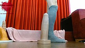 Floozyjezebelle Big Ass Fucked By Hankeys Toys Huge Dildos Shemale Webcam Show