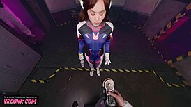 Vr Conk D Va Sucking Cock for Big Buff - Kimmy Kimm Overwatch Cosplay Vr Porn