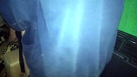 I pull her thong aside and fuck her on the kitchen couch.