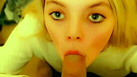 Tiny Teen Sucks Cock in Bathroom Mirror During Family Get-Together