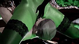 i cum inside witch gruntilda on halloween night in this 3d porn scene