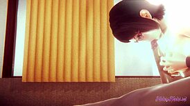 Uncensored Naruto hentai with sarada in cosplay pov scene