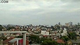 Dancing on the Balcony of the House