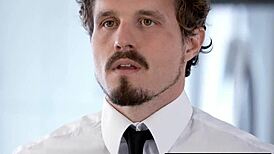 Liz Jordan rides in threesome with deepthroat