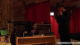 chubby chick in european czech reality