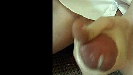 I love wanking in my white shirt, feeling so good