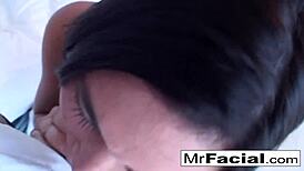 ashley enjoys sloppy sucking and facial cumshot in hardcore scene