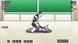 Blazing Angel as Super Hero Girl Orgasms in Filmed Hentai Game Scene