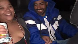 We stopped at a 24h market and the girls got naked with people passing