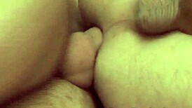 Two muscular hunks engage in intense bareback hardcore action in this gay scene