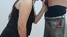 Wife Pays Painter With Intimate Favors In Homemade Scene