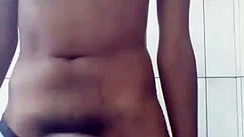 young guy playfully stroking his cock in sexy solo session