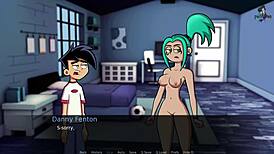 I recently watched a scene of Danny Phantom, where the hero had an erotic scene with a redhead Ember in Amity Park