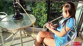 Jessica Luz Called Brunão To Smoke Hookah Video Complete On Red