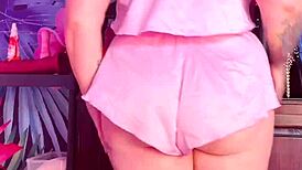 i'm teasin in silk pajamas, showin my big ass and tits