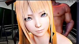 Mary Rose 的引人入胜3D卡通动漫黄漫冒险