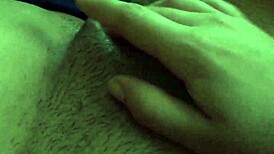 Hairy pussy getting a little 18+ massage!