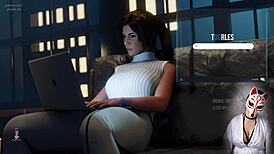 Hey Lara, why are you touching yourself like that?