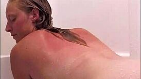 summers sexy soapy shower gets me hot! 🛁