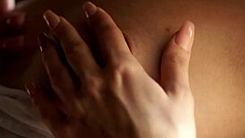 Beautiful European Model Teasingly Plays with Pussy in Solo Erotic Scene