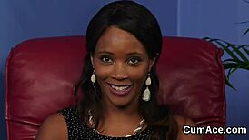 Holy! Kinky Stunner Sucks Jizz Load on Face!