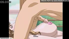 have you seen this hentai anime girl taking her first anal?