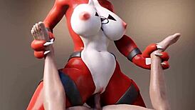 Guilmon在狂野3D毛茸茸邂逅中支配人类