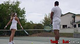 Bbc loving teen fucks monster cock in hardcore interracial scene